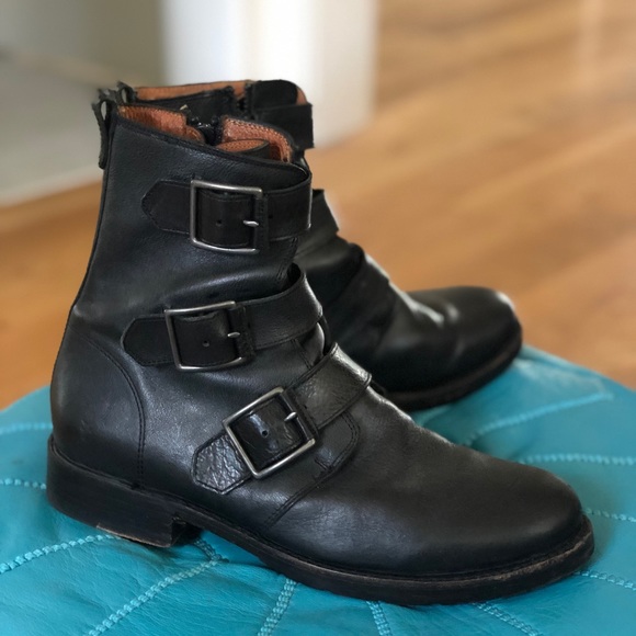 Frye dark grey/black booties - Picture 2 of 8